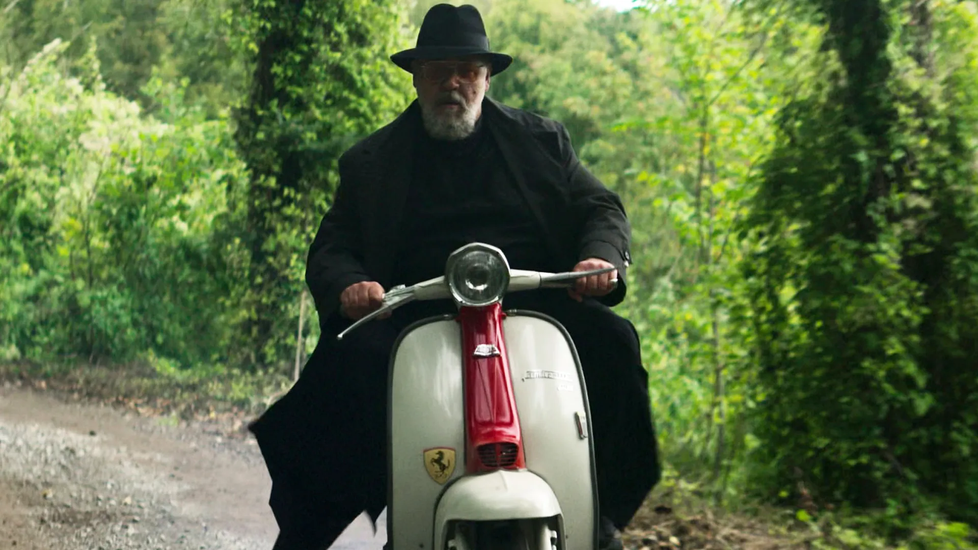Russell Crowe as Father Gabriele Amorth in The Pope’s Exorcist