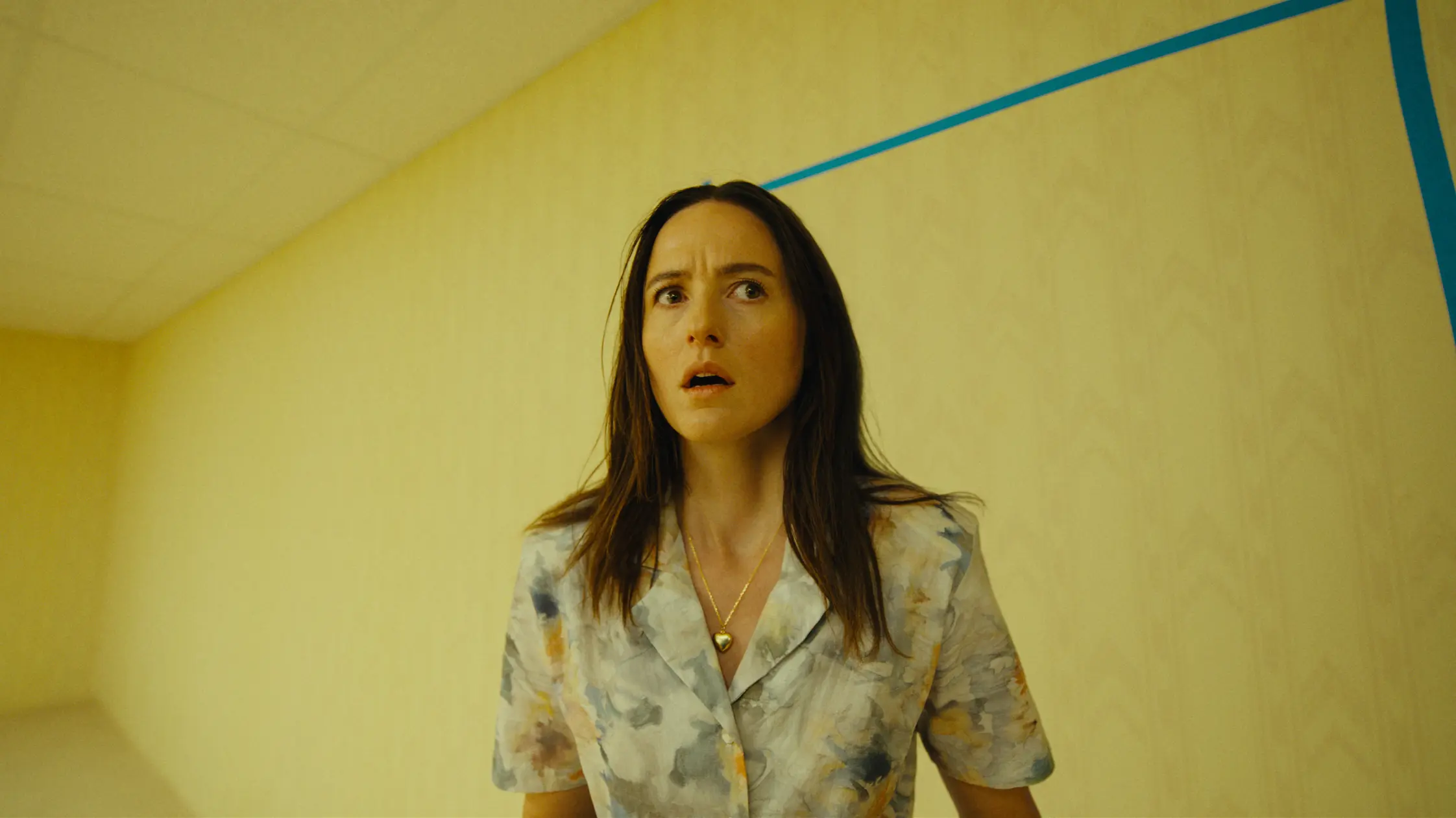 A scene from The Backrooms, the internet-born horror phenomenon inspiring Hollywood filmmakers.