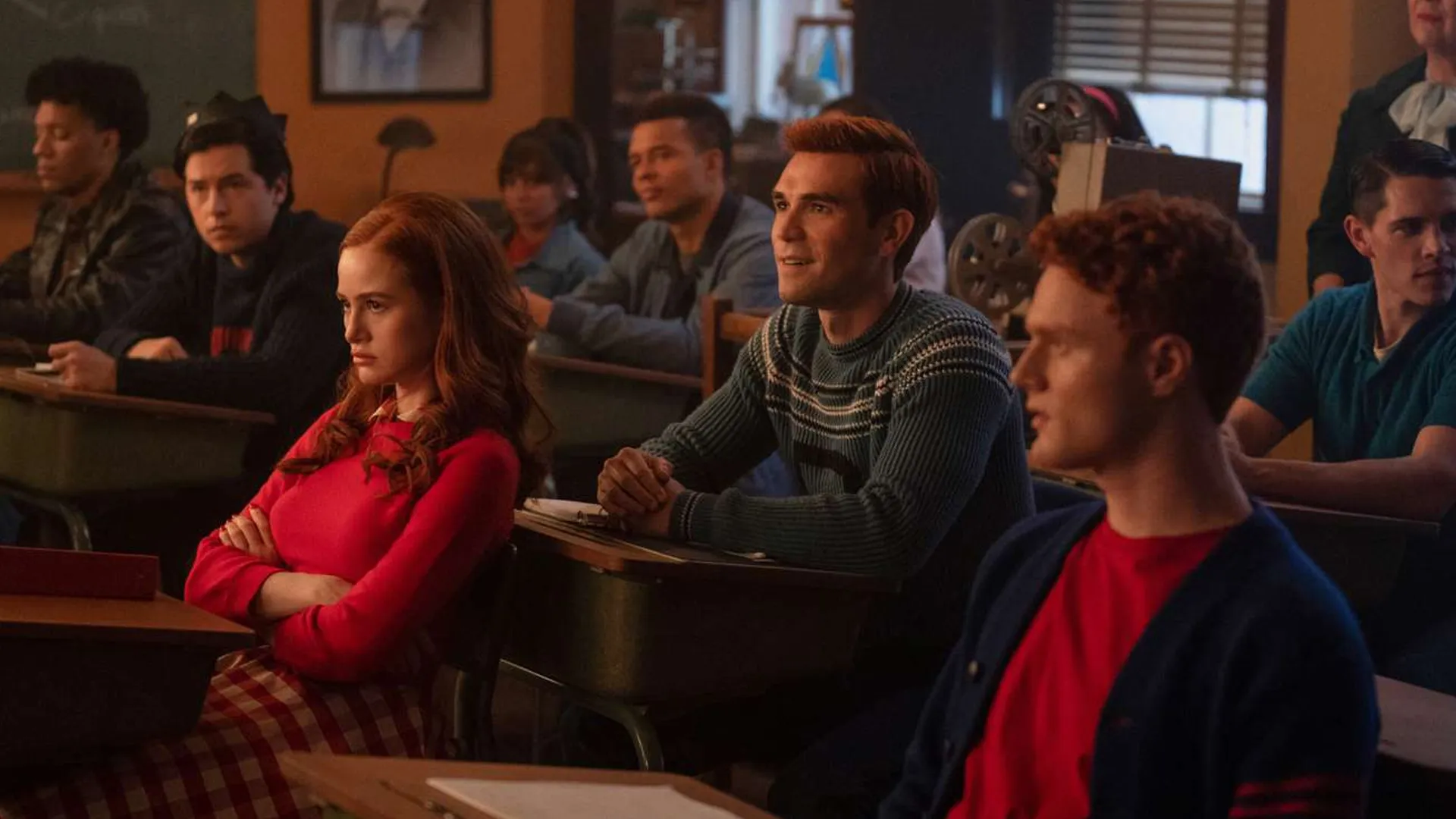 KJ Apa as Archie Andrews in Riverdale ahead of the Afterlife with Archie zombie horror series on Disney+