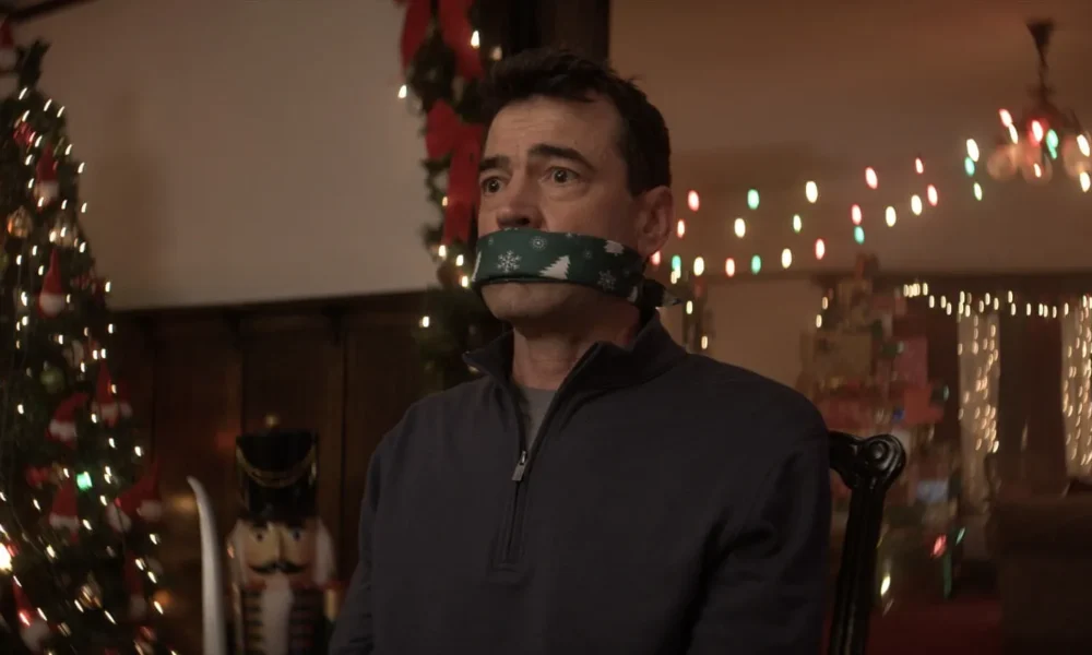 Christmas at the Kringles trailer featuring Ron Livingston and Rob Riggle in the 2026 Christmas horror comedy