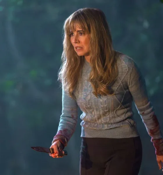 Linda Cardellini as Pamela Voorhees in Crystal Lake, the Friday the 13th prequel series on Peacock.