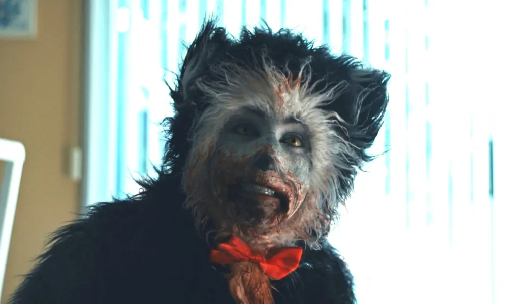 Character posters for ‘The Cat and the Hatchet,’ a twisted horror parody inspired by ‘The Cat in the Hat’ premiering October 31, 2026.